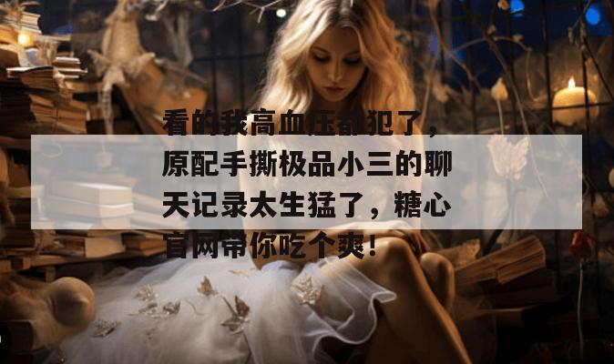 看的我高血压都犯了，原配手撕极品小三的聊天记录太生猛了，糖心官网带你吃个爽！